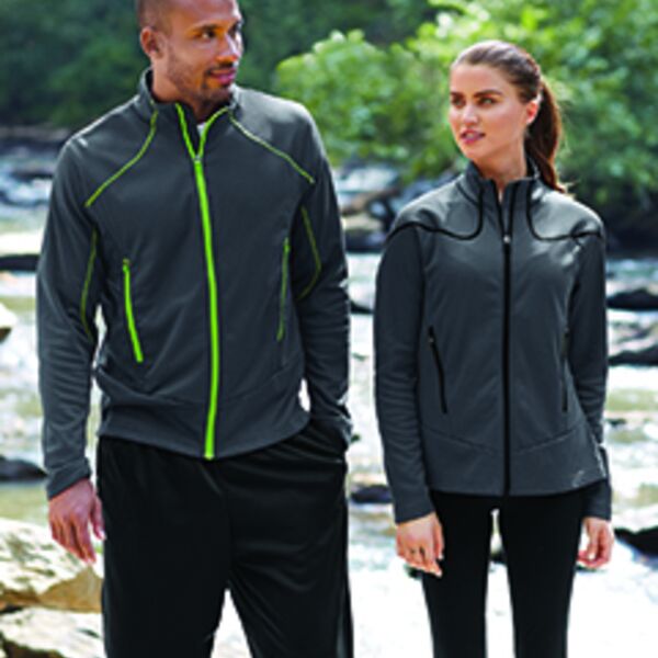 North End Men's Cadence Interactive Two-Tone Brush Back Jacket Thumbnail