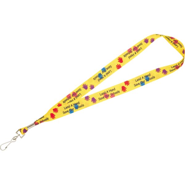 Full Color 1" Lanyard w/ Hook Thumbnail
