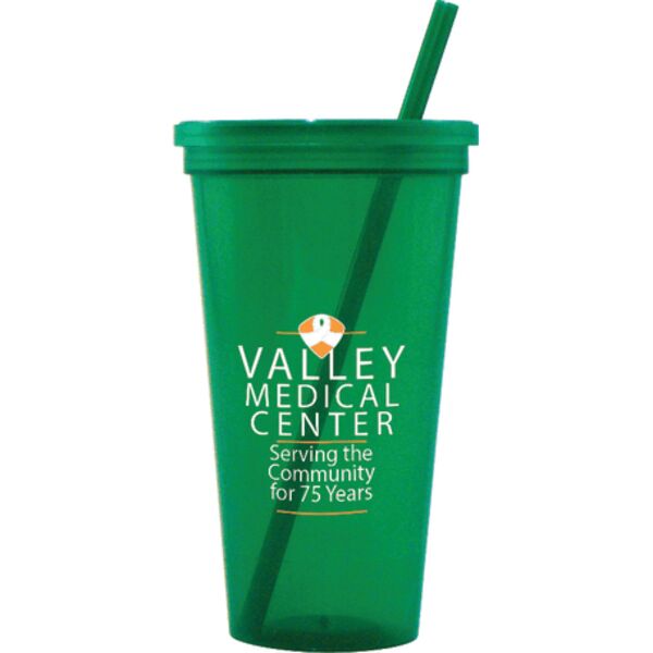 Jewel 24oz Tumbler w/ Lid & Straw Thumbnail