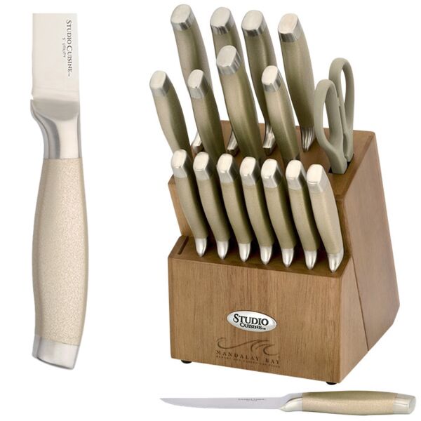 Studio Cuisine™ 18 Piece Peened Knife Block Set Thumbnail