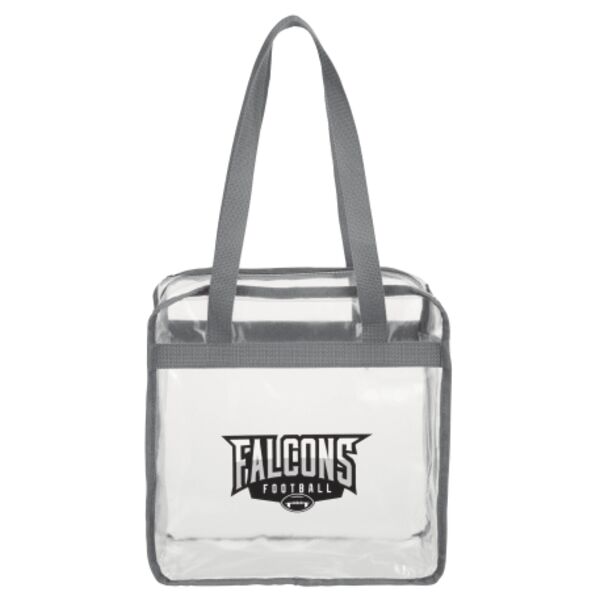 Game Day Clear Zippered Safety Tote Thumbnail