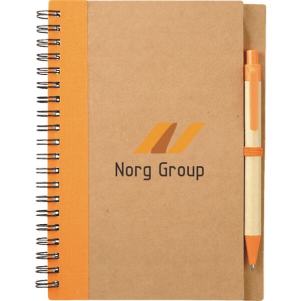 5" x 7" Eco Spiral Notebook with Pen Thumbnail